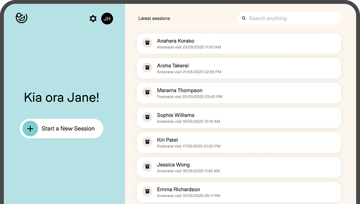 An image of Whio on the iPad